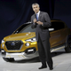 Vincent Cobee, Nissan corporate vice president, with the newly launched Go-Cross concept car.